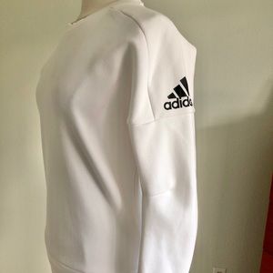 NWT Adidas Z.N.E. White Sweatshirt Top
